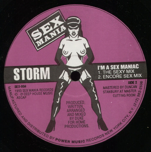 Storm* : I'm A Sex Maniac (12")