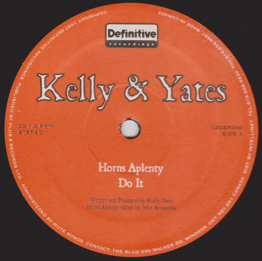 Kelly & Yates : Horns Aplenty (12")