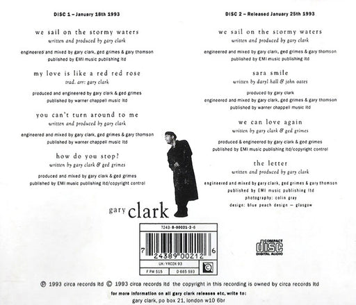 Gary Clark : We Sail On The Stormy Waters (CD, Single, CD1)