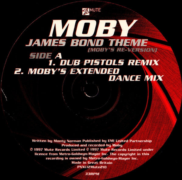 Moby : James Bond Theme (Moby's Re-Version) (12", Promo)
