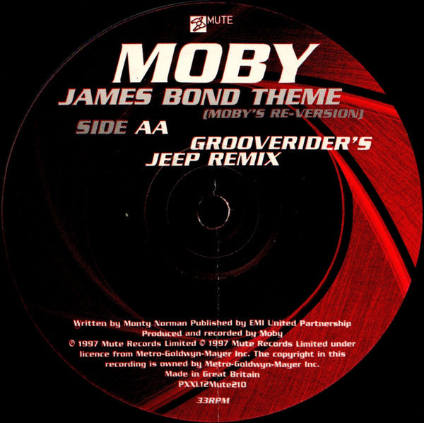 Moby : James Bond Theme (Moby's Re-Version) (12", Promo)