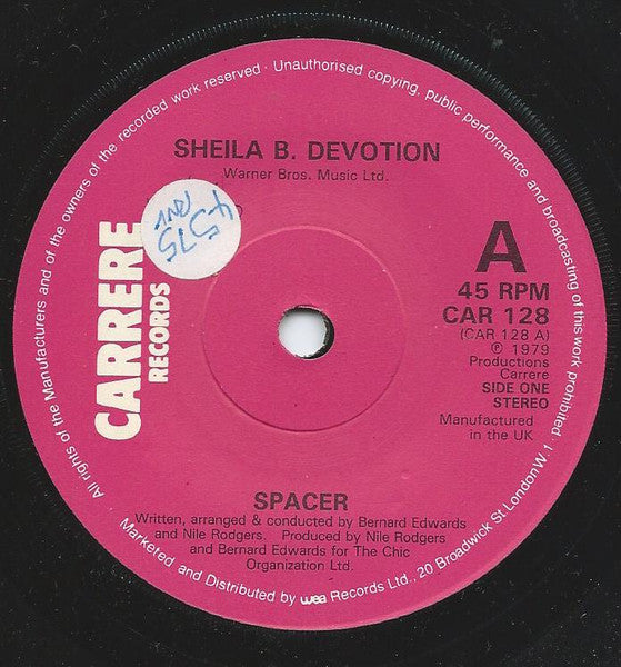 Sheila B. Devotion* : Spacer (7", Single)