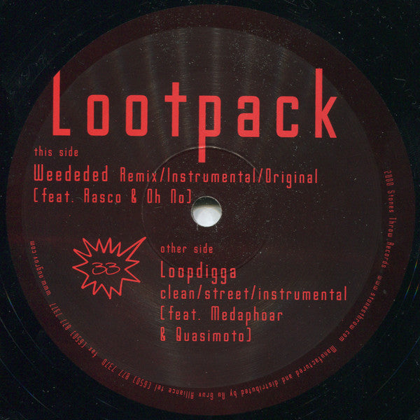 Lootpack : Weededed Remix (12", Single)