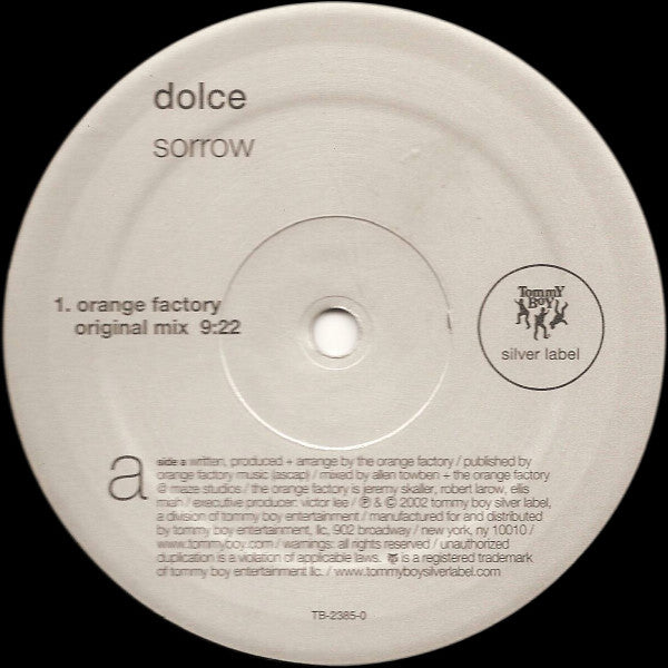 Dolce : Sorrow (12")
