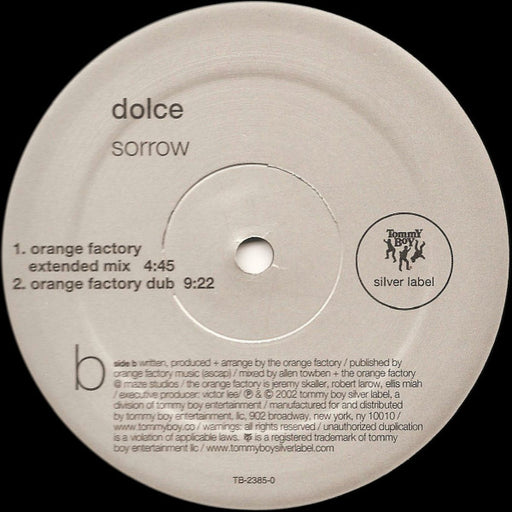 Dolce : Sorrow (12")