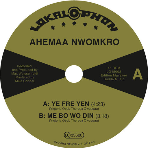 Ahemaa Nwomkro : Ye Fre Yen / Me Bo Wo Din (7", Single)