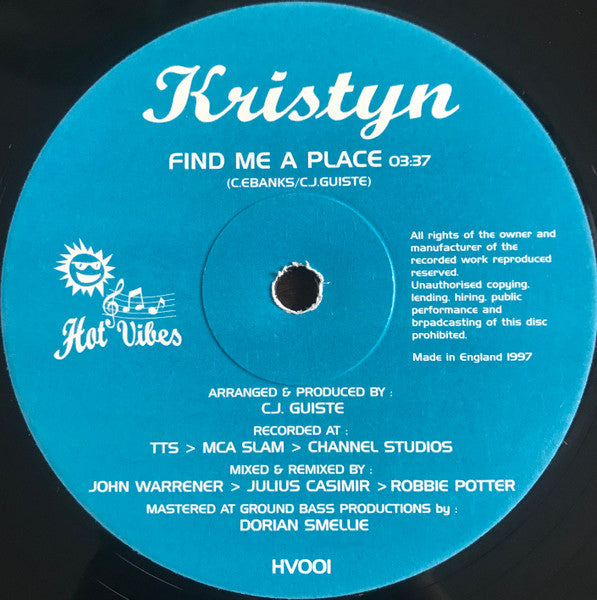 Kristyn : Find Me A Place (12")