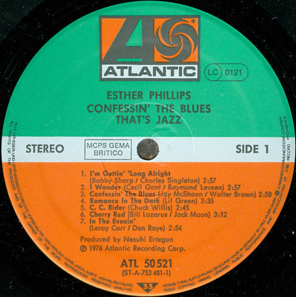 Esther Phillips : Confessin' The Blues (LP, Album, RE)