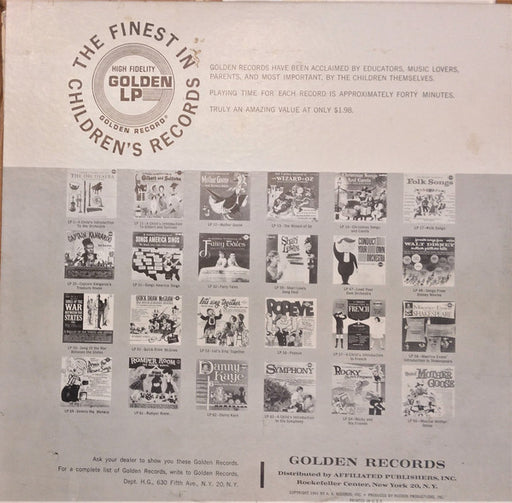Mitch Miller, The Sandpiper Chorus And Orchestra : Songs For Children (LP)