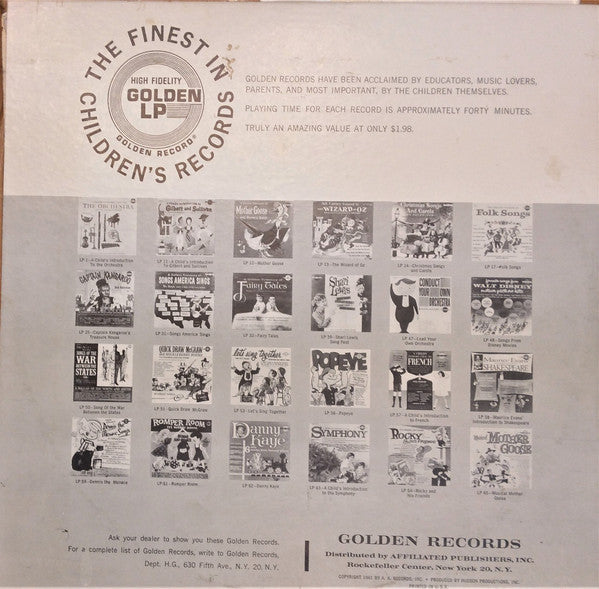 Mitch Miller, The Sandpiper Chorus And Orchestra : Songs For Children (LP)