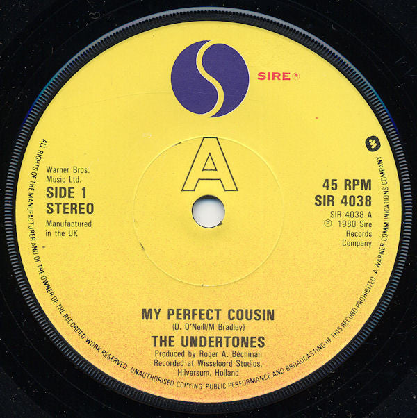 The Undertones : My Perfect Cousin (7", Single)