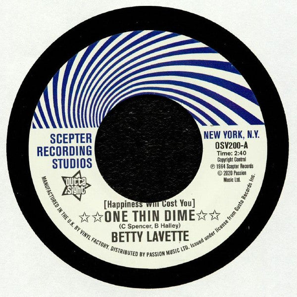 Bettye Lavette / Nella Dodds : One Thin Dime / First Date (7")