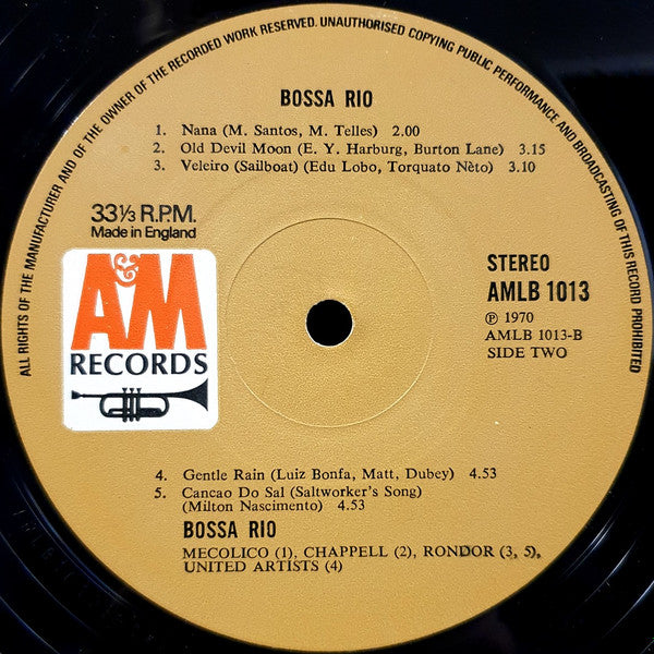 Bossa Rio : Bossa Rio (LP, Album)