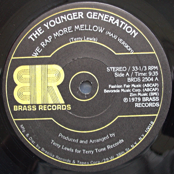 The Younger Generation : We Rap More Mellow (12", Single)