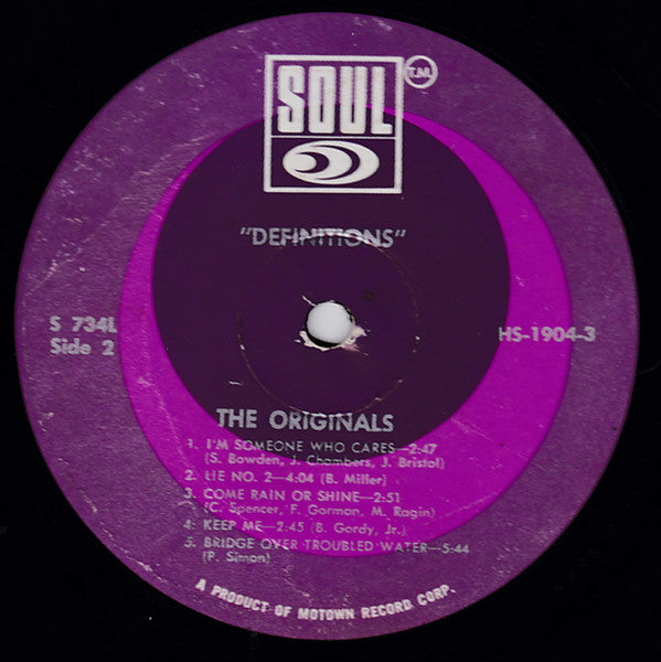 The Originals : Definitions (LP, Album)