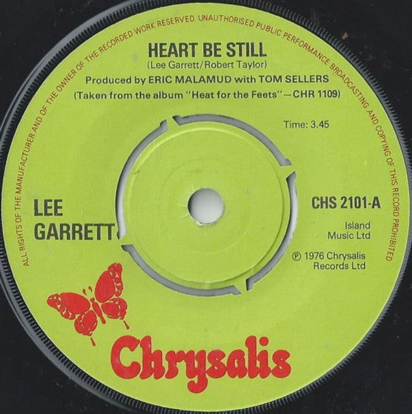 Lee Garrett : Heart Be Still / Broken Down D.J. (7")