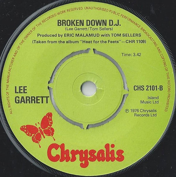 Lee Garrett : Heart Be Still / Broken Down D.J. (7")