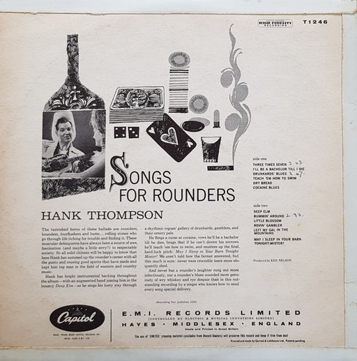 Hank Thompson : Songs For Rounders (LP, Album, Mono)