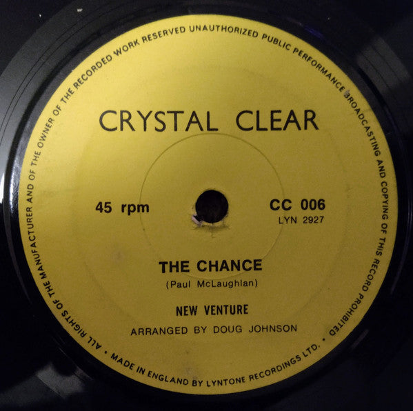 Paul & The Bolton Sound / New Venture (2) : Here We Go Again / The Chance (7")