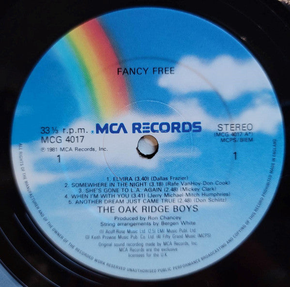 The Oak Ridge Boys : Fancy Free (LP, Album, Club)