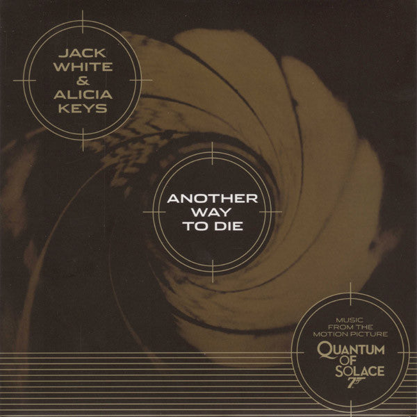 Jack White (2) & Alicia Keys : Another Way To Die (7", Single, Gol)