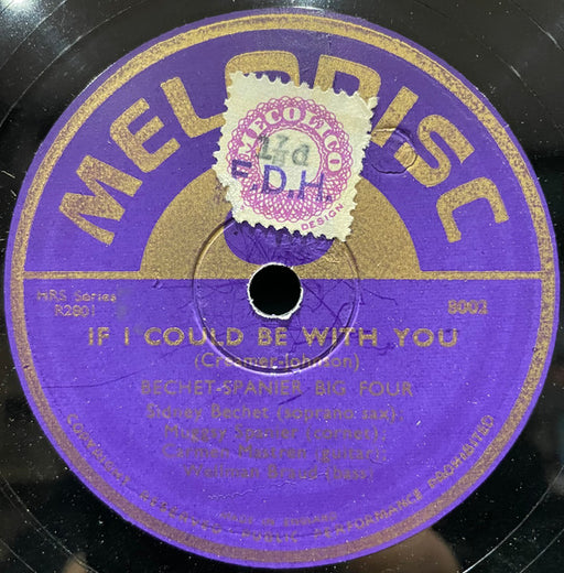 The Bechet / Spanier Big Four : That's A Plenty / If I Could Be With You One Hour Tonight (Shellac, 12")