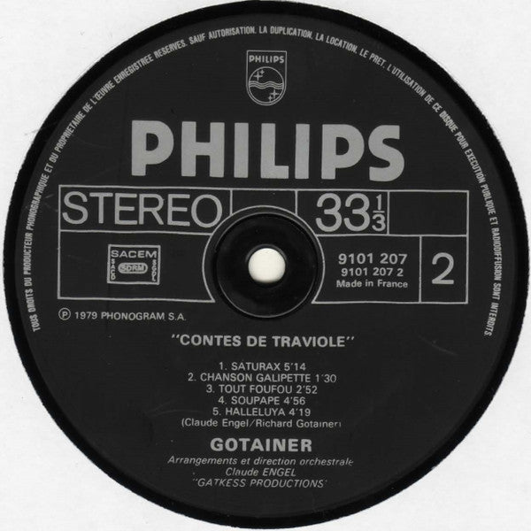 Gotainer* : Contes De Traviole (LP, Album)