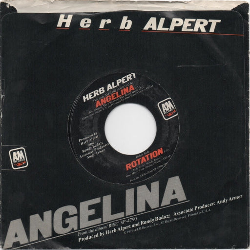 Herb Alpert : Rotation (7", Single, Styrene)