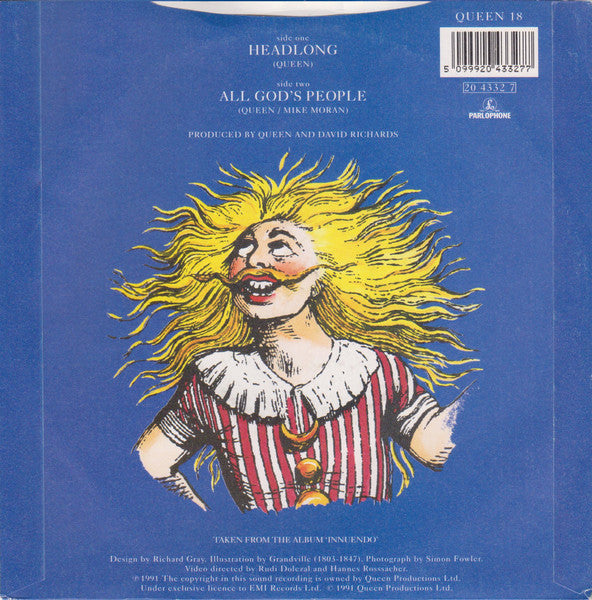 Queen : Headlong (7", Single, Sil)