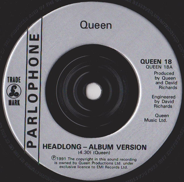Queen : Headlong (7", Single, Sil)