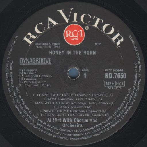 Al Hirt : Honey In The Horn (LP, Album)