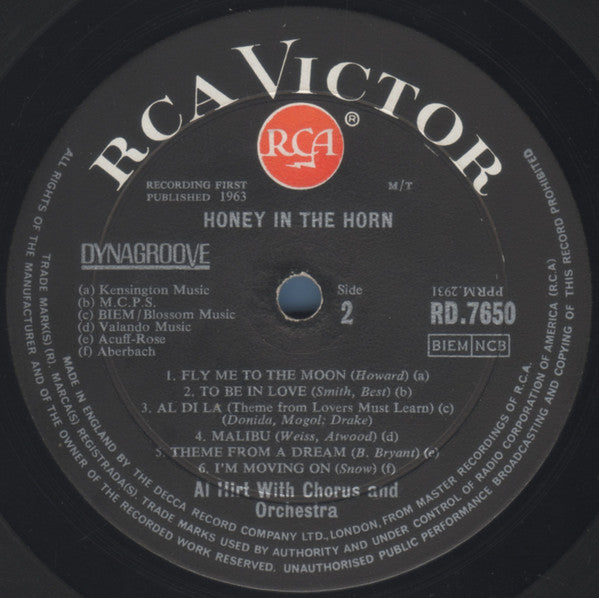 Al Hirt : Honey In The Horn (LP, Album)