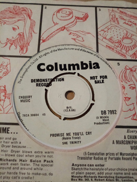 She Trinity : Yellow Submarine (7", Single, Mono, Promo)