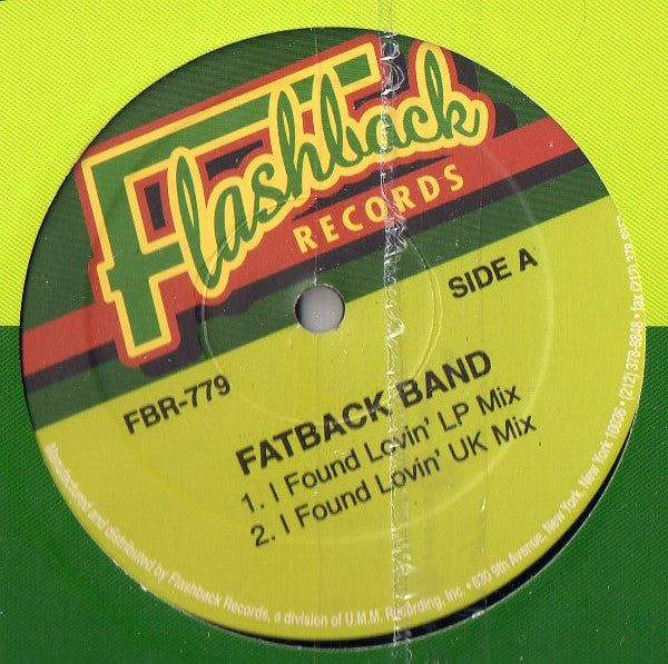 Fatback Band* / King Tim III : I Found Lovin' / Personality Jock (12", Maxi)