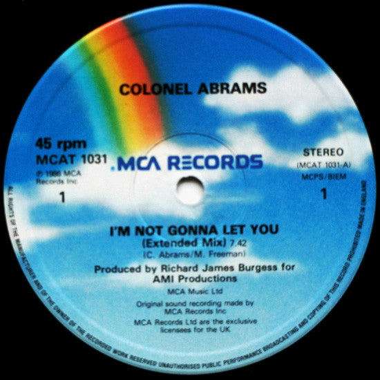 Colonel Abrams : I'm Not Gonna Let You (12", Single)