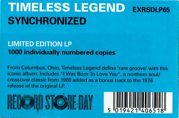 Timeless Legend : Synchronized (LP, Album, RSD, Ltd, Num, RE)