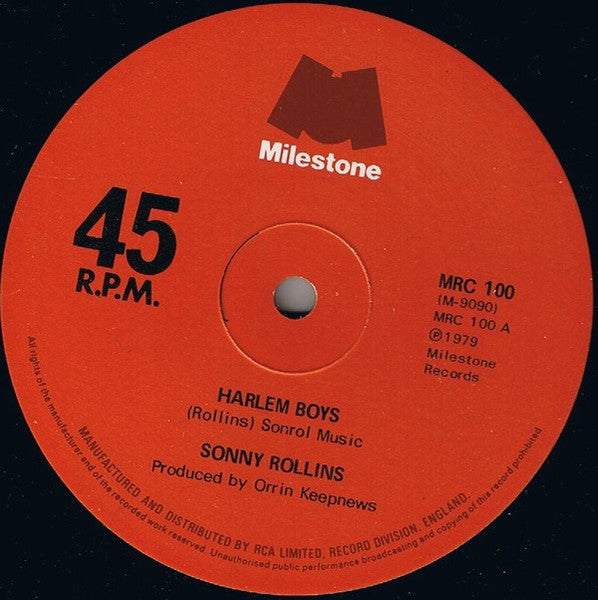 Sonny Rollins : Harlem Boys (12")