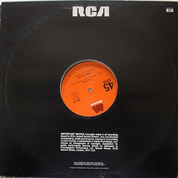 Sonny Rollins : Harlem Boys (12")