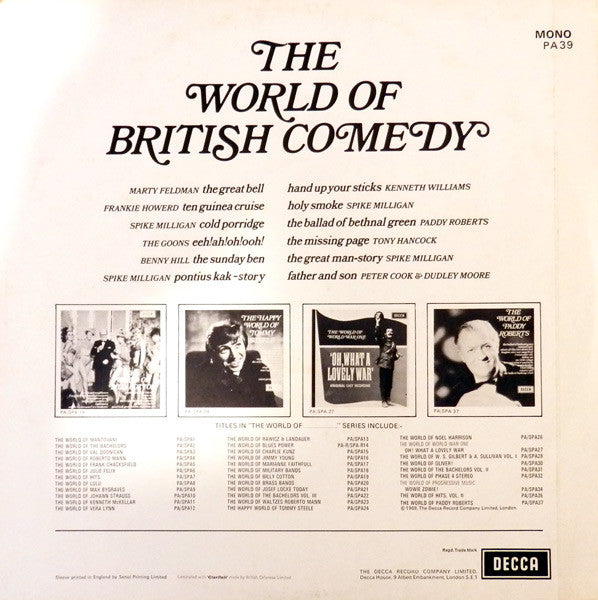 Various : The World Of British Comedy (LP, Comp, Mono)