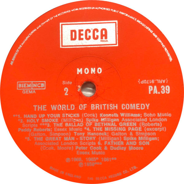 Various : The World Of British Comedy (LP, Comp, Mono)