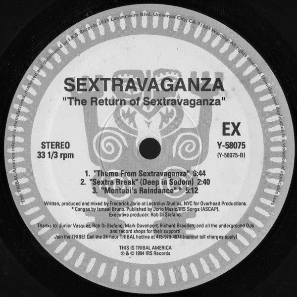 Sextravaganza : The Return Of Sextravaganza (12", EP)