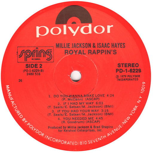 Millie Jackson & Isaac Hayes : Royal Rappin's (LP, Album)