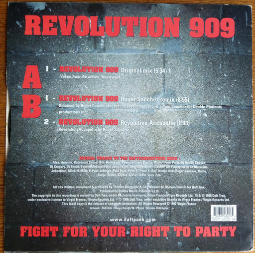 Daft Punk : Revolution 909 (12")