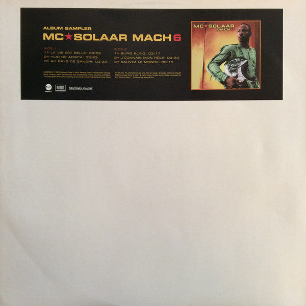 MC Solaar : Mach 6 (Album Sampler) (12", Promo, Smplr)