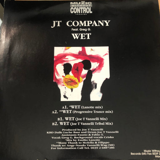 JT Company Feat. Greg G.* : Wet (12")