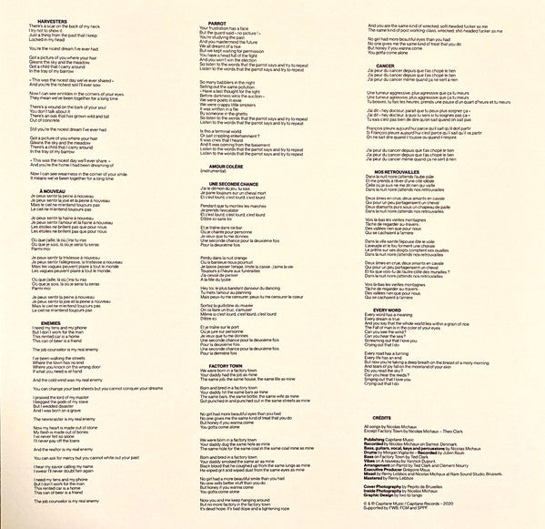 Nicolas Michaux : Amour Colère (LP, Album)