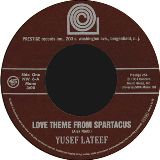 Yusef Lateef / Cannonball Adderley Sextet : Love Theme From Spartacus / Brother John (7", Single, Mono)