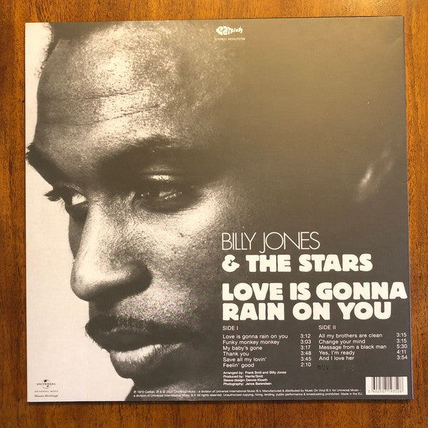 Billy Jones (3) & The Twinkle Stars : Love Is Gonna Rain On You (LP, Album, RSD, Ltd, Num, RE, Yel)