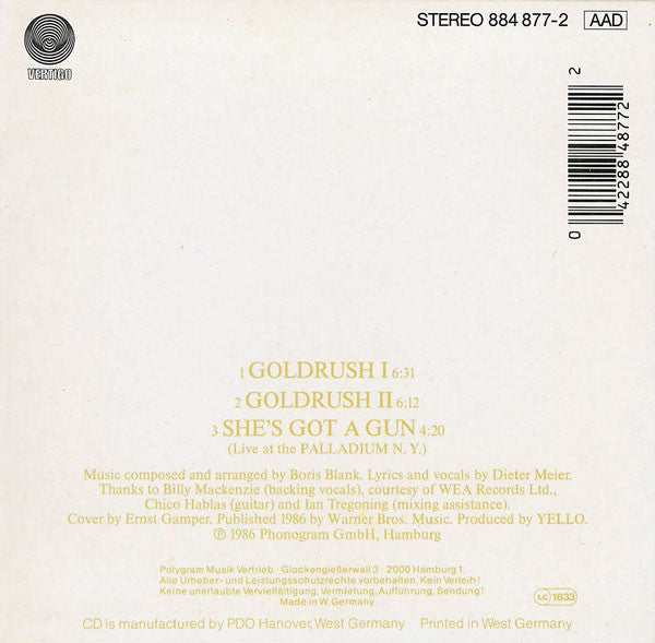 Yello : Goldrush (CD, Maxi)