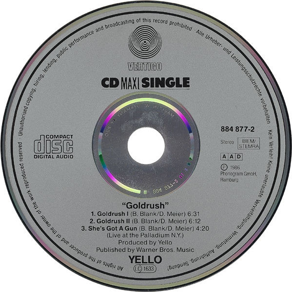 Yello : Goldrush (CD, Maxi)